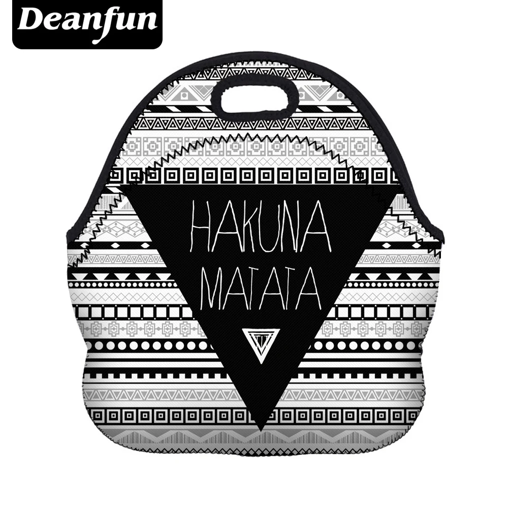 Deanfun/Сумка для обеда с 3D принтом для женщин, новая мода, Неопреновая полосатая сумка с молнией для пикника, Снэк 50816