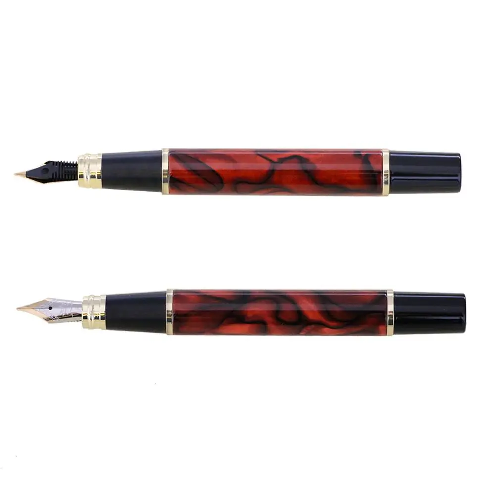 Роскошный Jinhao 500 металл перьевая ручка 0.5 мм перо наконечник 18KGP чернильная ручка канцелярия канцтовары ручки для школы авторучка