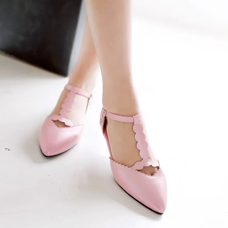 Женские туфли из ПУ кожи с ремешком на щиколотке 0 3 см|women flats|women flats shoesfashion |