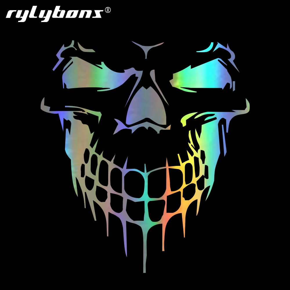 Rylybons 3D Череп Наклейки 15 9*17 7 см наклейки для автомобиля и на автомобиль голова