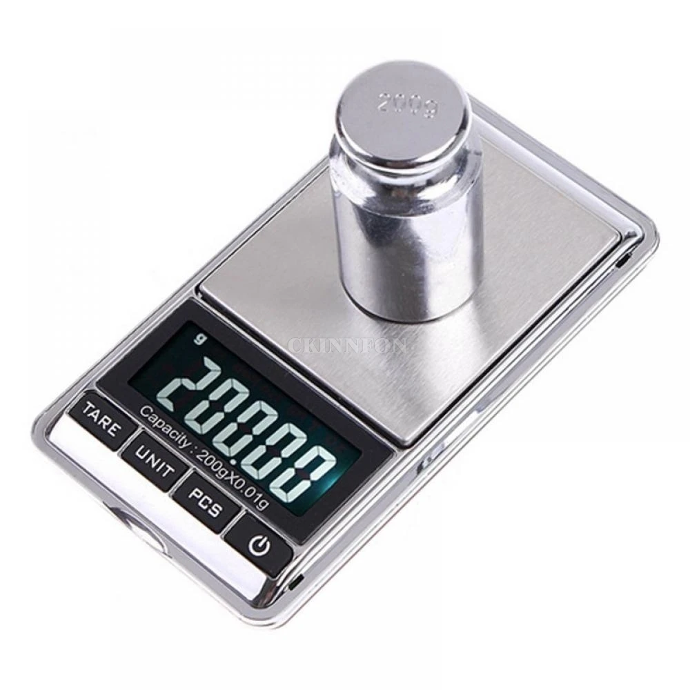 

DHL 100 шт инструмент Портативный грамм баланса кармана устройство Баланс весы для драгоценных камней, выполненные из Вес цифровые весы для 200g...