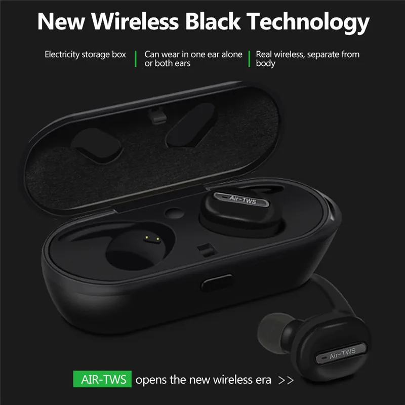 AIR TWS беспроводные Bluetooth V4.2 шумоподавляющие спортивные наушники вкладыши стерео