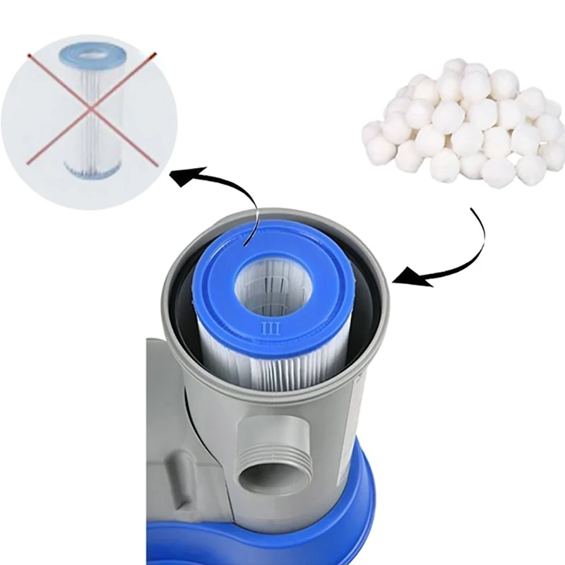 700g Swimming Pool Cleaning Equipment Dedicated Fine Filter Fiber Ball Light Weight High Strength Durable Clean The | Спорт и