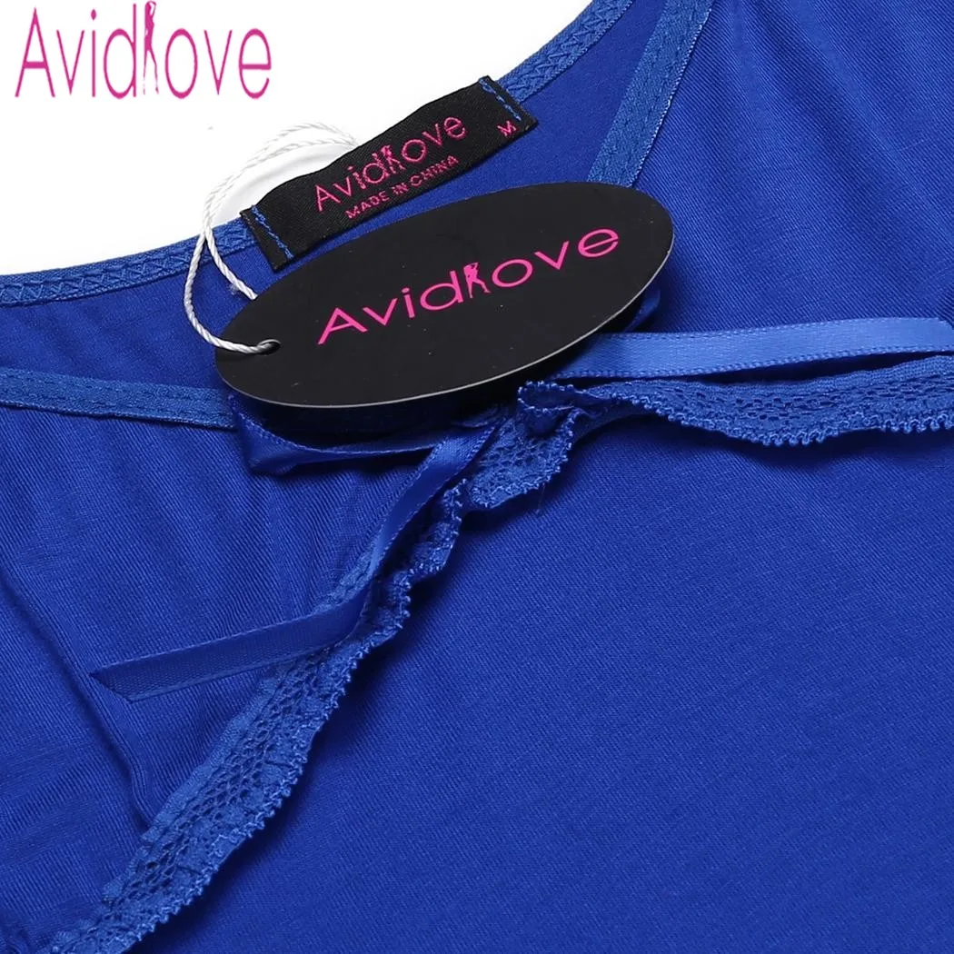 Женское хлопковое Ночное платье Avidlove летнее большого размера ночная сорочка |