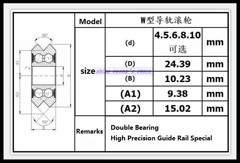 

2pcs/Lot BW25 8mm W V Groove Bearing Open Builds For 3D Printer Nylon Wheel Ball Bearing With Pulley Track Roller Brand New