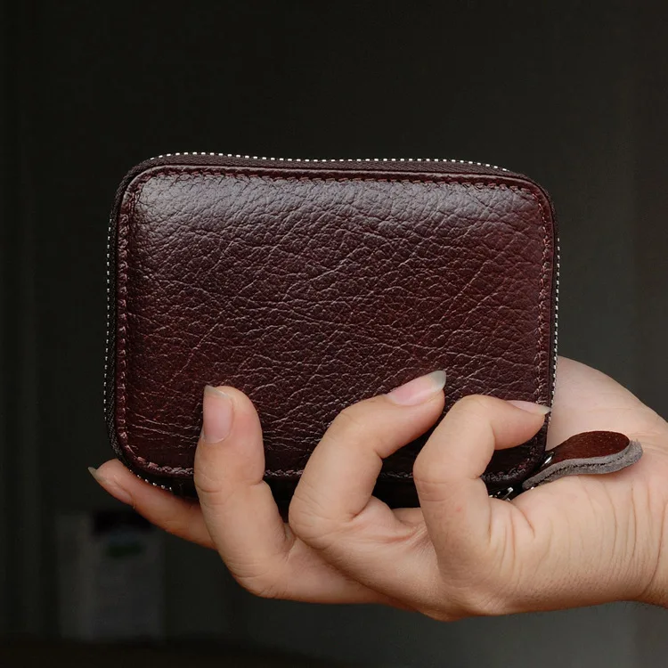 Пояса из натуральной кожи организатор бизнес RFID кредитной держатель для карт коровьей минималистский для женщин Дорожная сумка карты мужчи
