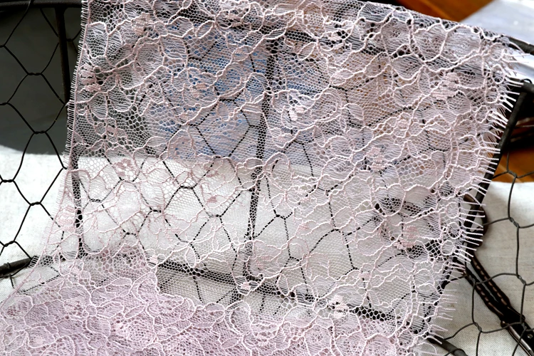 5pcs 5meter/lots 18.2cm 716&quot width pink eyelash mesh fabric tapes lace trim ribbon S16A755L0321E | Дом и сад