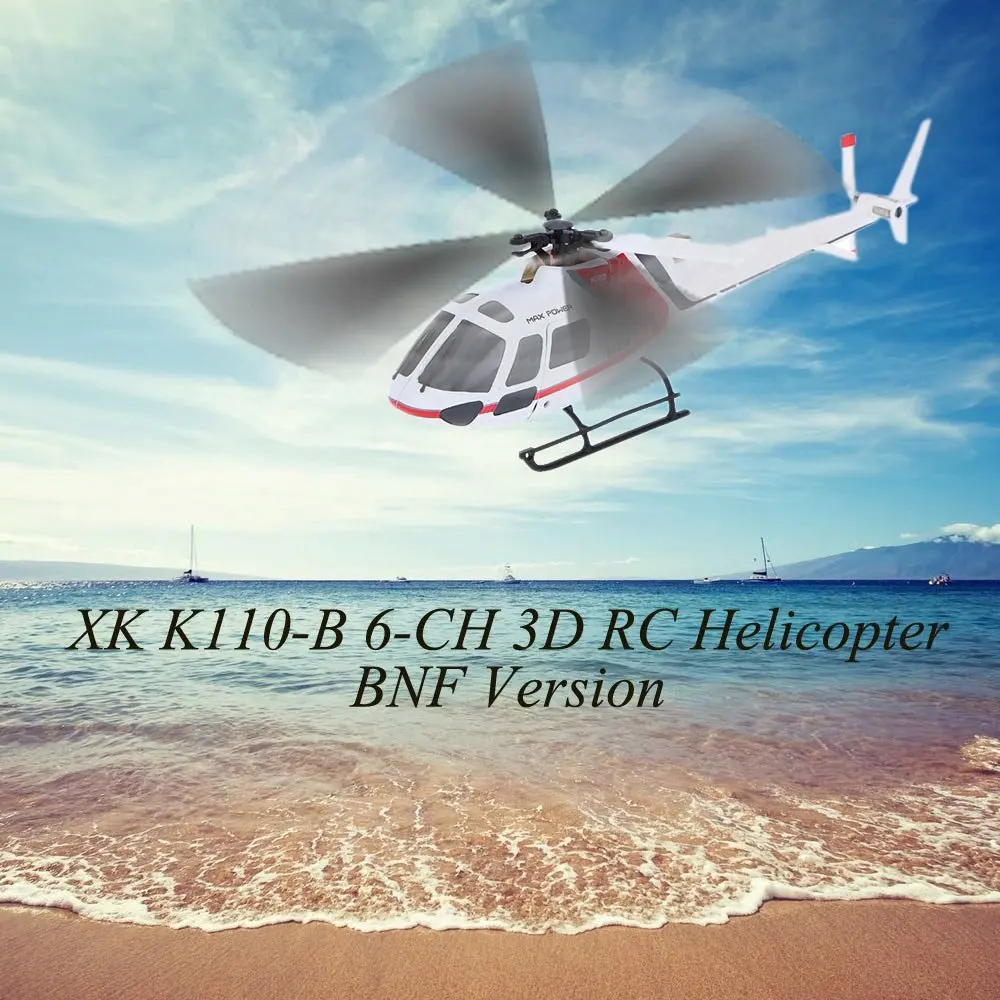 БНФ модель Original XK AS350 K123-B 6CH 3D 6G System Brushless Motor BNF RC вертолет | Игрушки и хобби