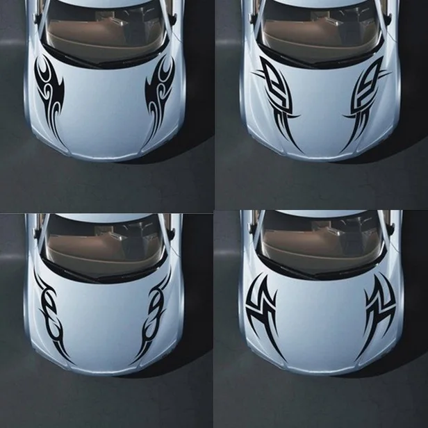 Забавная Автомобильная наклейка с левой стороны s рисунком цветов пламени огня