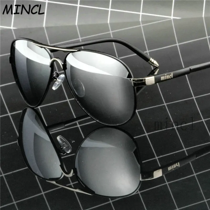 Мужские Солнцезащитные очки-авиаторы с поляризацией черные классические