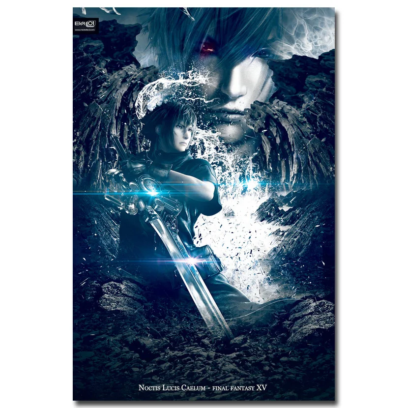 Final Fantasy XV художественная шелковая ткань постер печать 13x20 24x36 дюймов Vedio игры Noctis картинки для гостиной настенный Декор 04