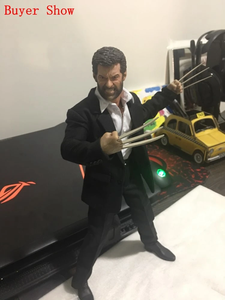 1/6 масштаб X-man Росомаха, Логан бизнес костюм комплект одежды с когтями для 12 дюймов фигурки Куклы тела