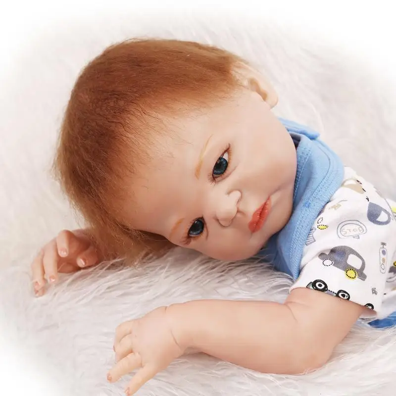 Кукла новорожденная силиконовая NPK 23 дюйма 57 см|alive dolls|reborn boy dollsboy doll |