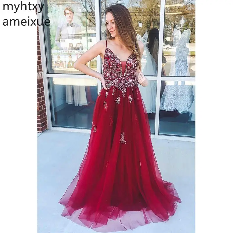 Женское вечернее платье элегантное Красное Платье трапециевидного силуэта на