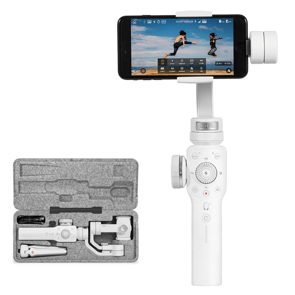 Zhiyun Smooth 4 Q2 Vlog Live 3-осевой портативный смартфон сотовый телефон видеокамеры Стабилизатор для iPhone Xs Max X 8 7 и samsung S9, S8 и экшн Камера