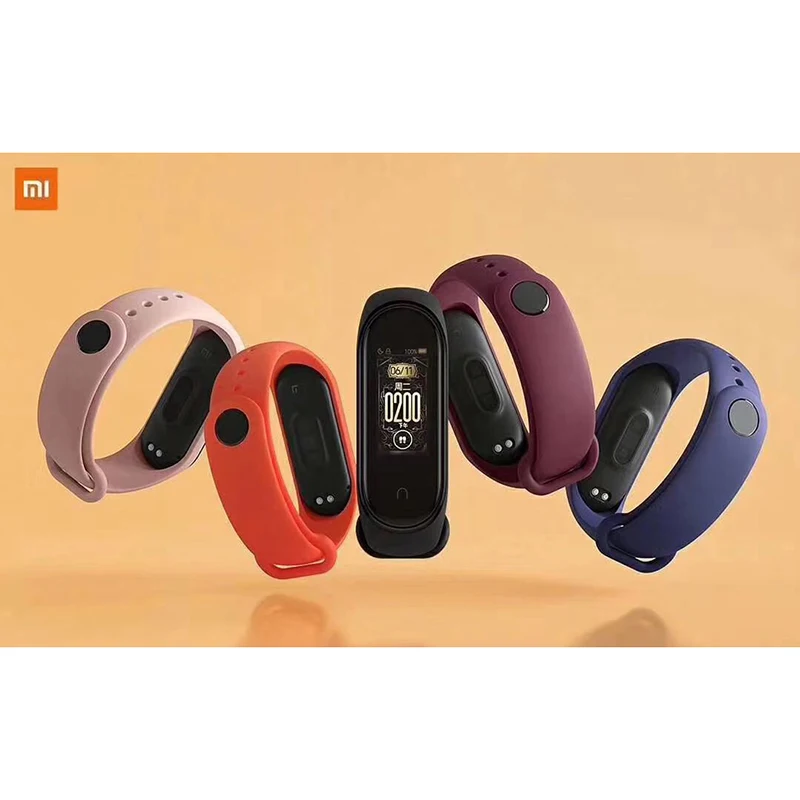 Смарт браслет Xiaomi Mi Band 4 цветной ЖК фитнес трекер Miband время пульса Bluetooth 5 0 часы