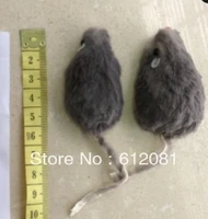 usd 0 34pc free shipping cat toy real rabbit fur mouse for pet 5cm 100pcslot
