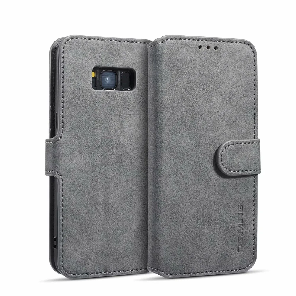 Кожаный чехол-бумажник для Samsung Galaxy S8 чехлы-книжки S10 Plus S10e plus простой кожаный