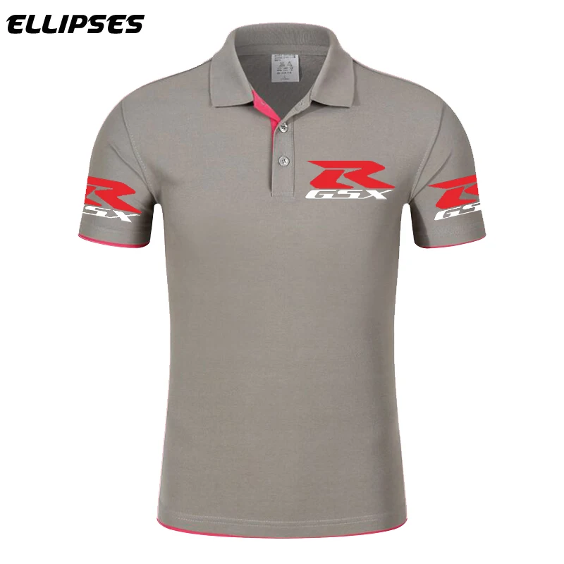 Suzuki Motor Polo новая брендовая футболка-поло с логотипом GSX R быстросохнущая дышащая