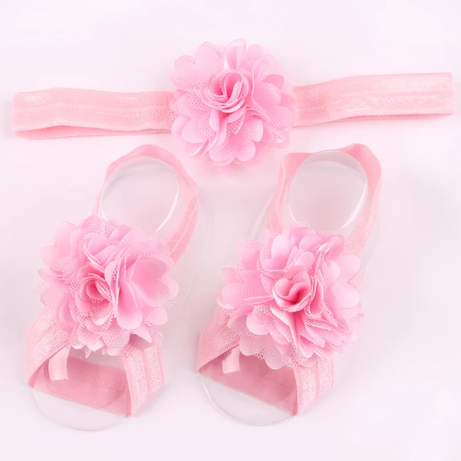 1 комплект розничная продажа головная повязка с цветком для новорожденного