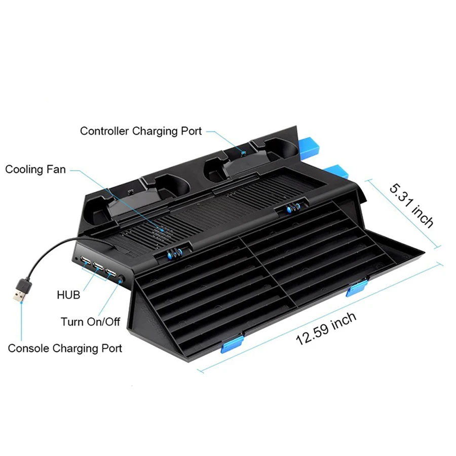 Вертикальная подставка для консоли PS4 джойстик зарядная станция док-станция с