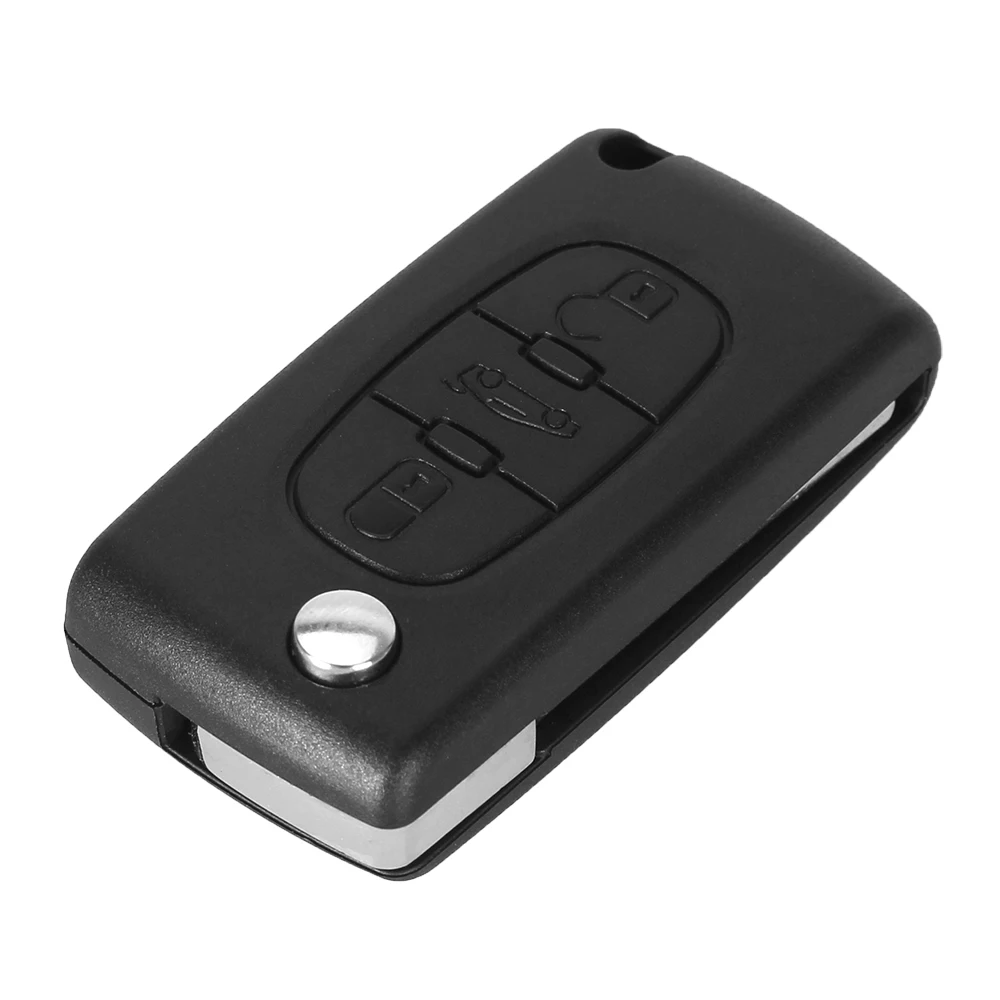 Dandkey 10 шт./партия для peugeot Partner Tipi 306 407 Ce0536 3 кнопки дистанционный складной Uncut ключ