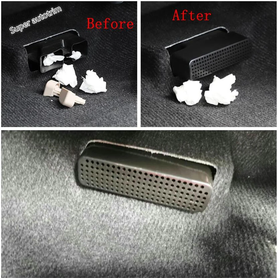 

Lapetus Seat Under Air Condition AC Duct Vent Outlet Grille Cover Trim Accessories Interior Fit For Toyota C-HR CHR 2016 - 2021