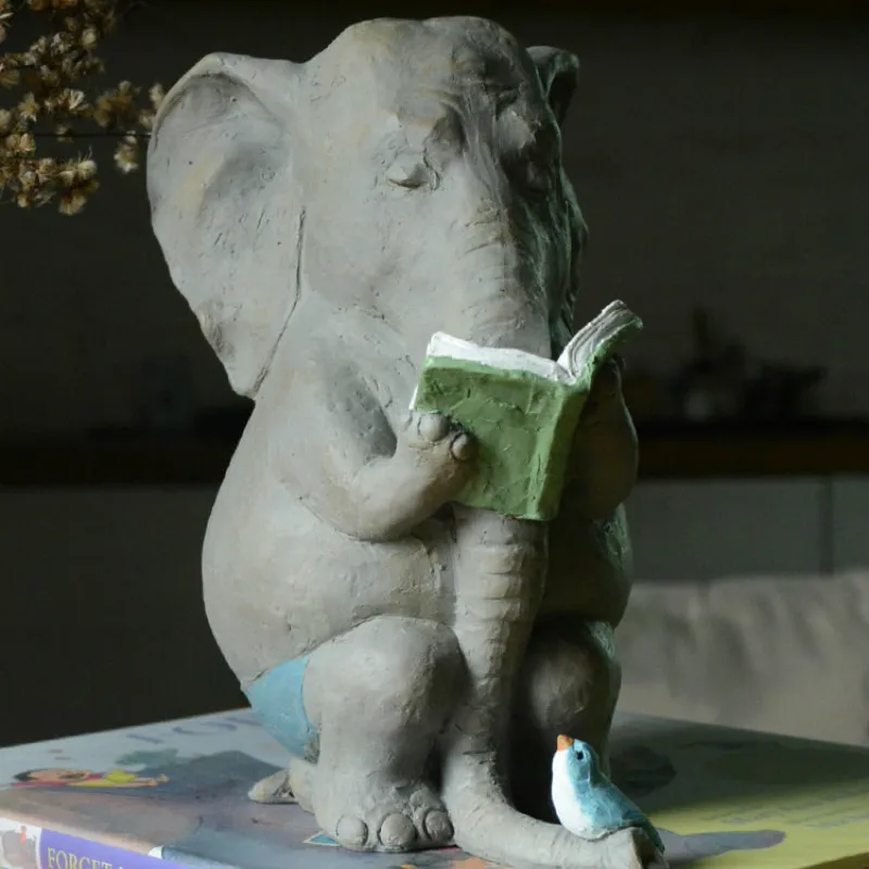 Украшение для дома аксессуары современные Слоны пасторальная садовая статуэтка