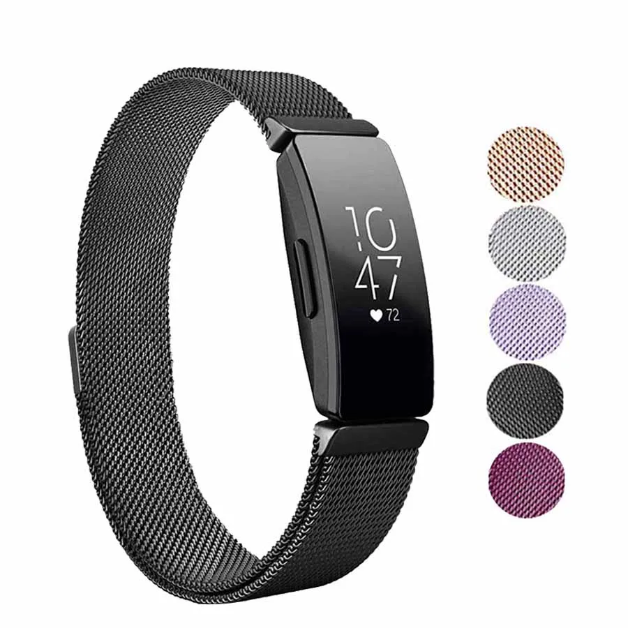 Для Fitbit Inspire HR замена Milanese Loop Магнитный нержавеющая сталь Ремешок Браслет Betl для Fitbit Inspire аксессуары