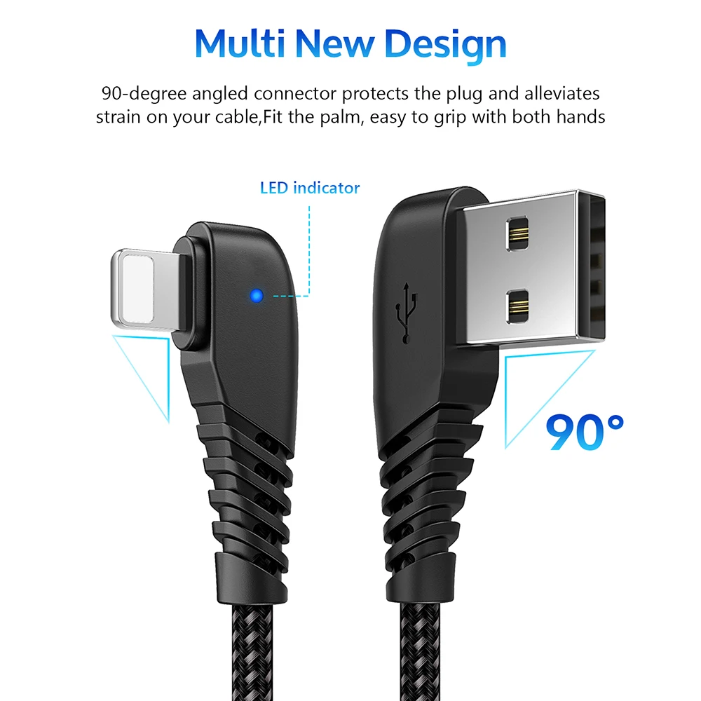 USB-кабель TIEGEM для iPhone X 8 7 6 5 6s Plus кабель быстрой зарядки 8-контактный мобильный