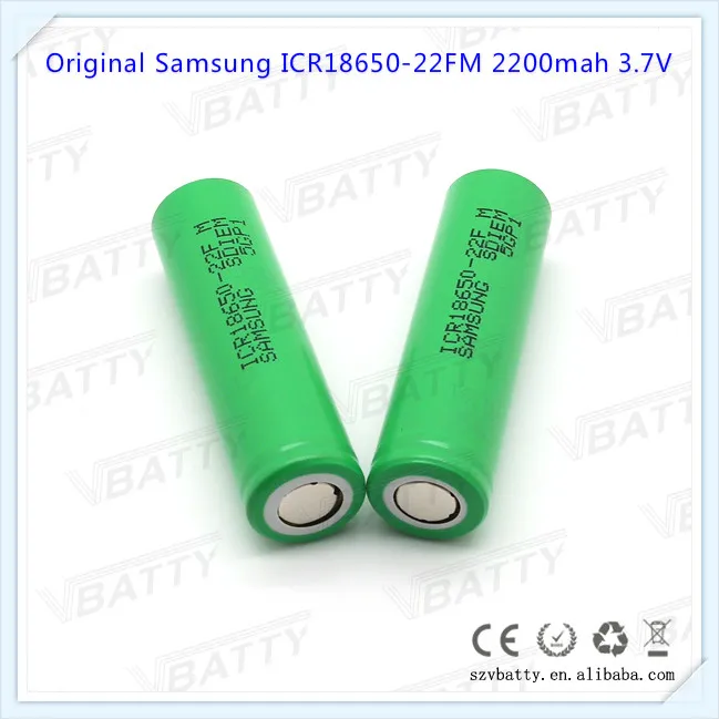 100% оригинал для Samsung ICR18650 22FM 18650 2200 мАч 3 7 В литий ионная аккумуляторная батарея e