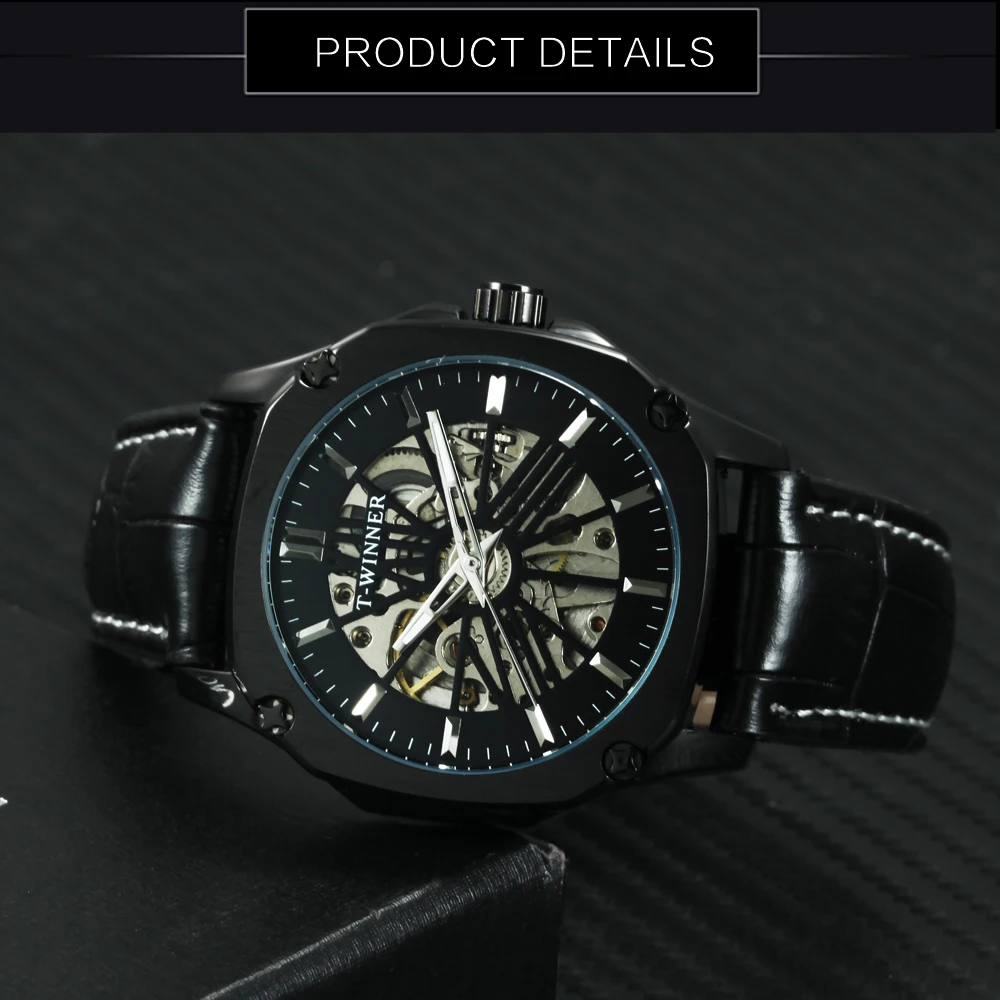 FORSINING классическое платье Авто механические часы с турбийоном для мужчин