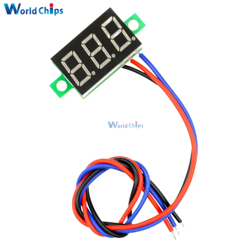 1 шт. вольтметр 3 провода 0 36 дюйма 30 в|hot sale|dc dcvoltmeter dc |