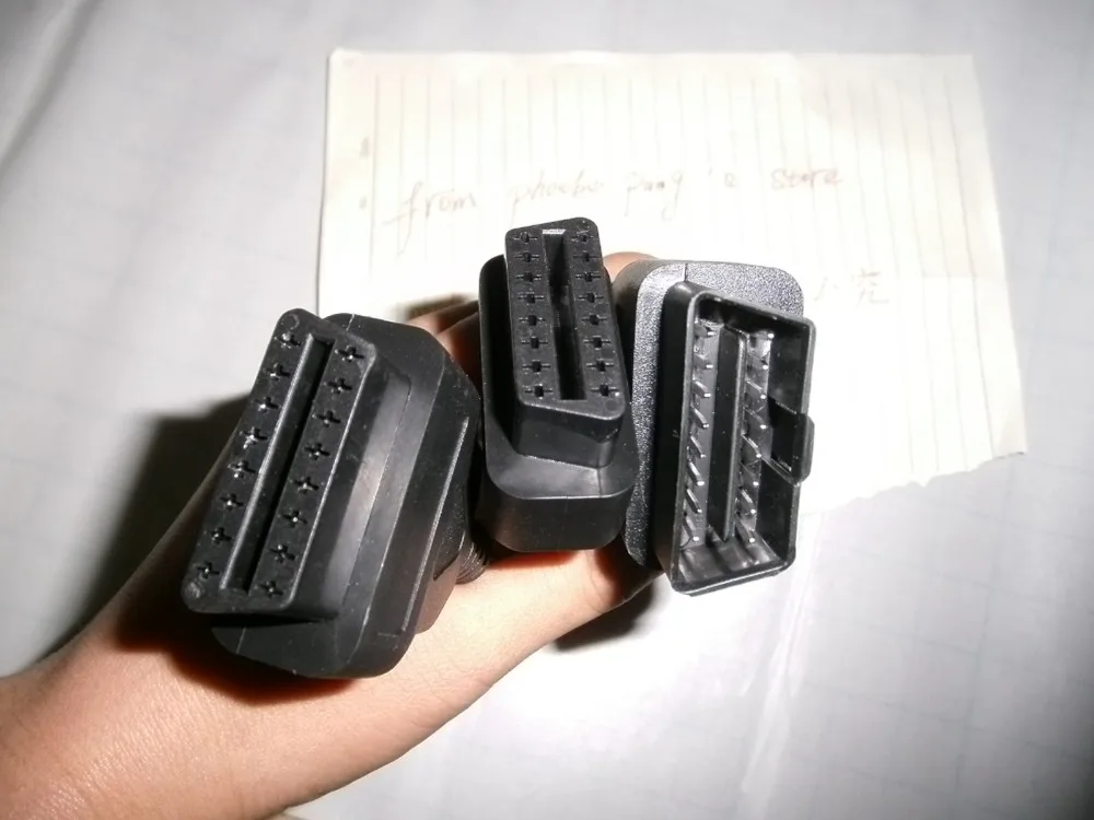 2016 Акция OBDII OBD2 16-контактный разветвитель Удлинительный кабель штекер-двойной