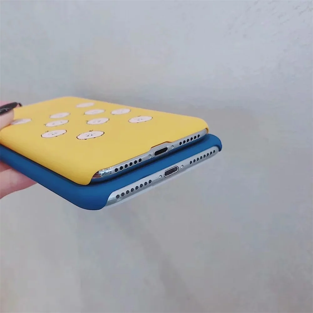 Милый чехол для телефона с рисунком животных iPhone 8 7 6 Plus X Матовый Жесткий