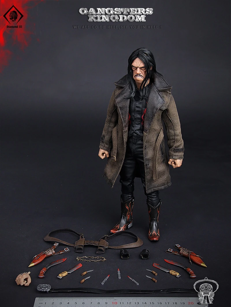 DAM 1/6 Gangsters Kingdom Diamond3 GK006 Дэнни треджо мачете коллекционная экшн-фигурка 12 дюймов |
