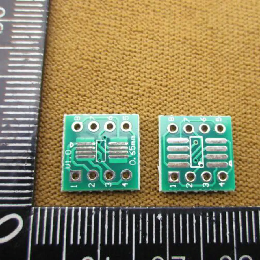 10x SOP8 SSOP8 TSSOP8 to DIP8 Interposer Moudle PCB Board Adapter Plate 10PCS 30641 | Электронные компоненты и