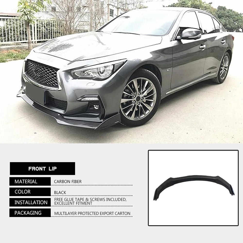 Спойлер для квадрокоптера Infiniti Q50 черный из углеродного волокна|Амортизаторы| |