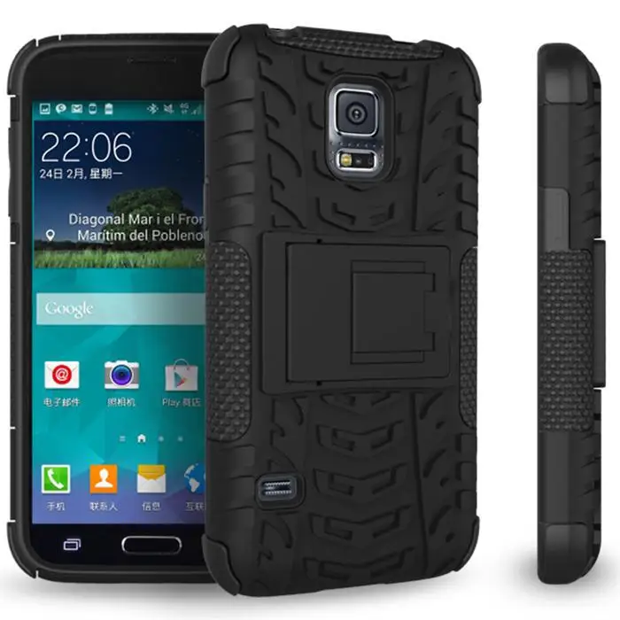 Cybernator Armor Case Shock Proof Heavy Duty Cases For Samsung Galaxy S5 Mini With Stand 8 Colors In Stock |