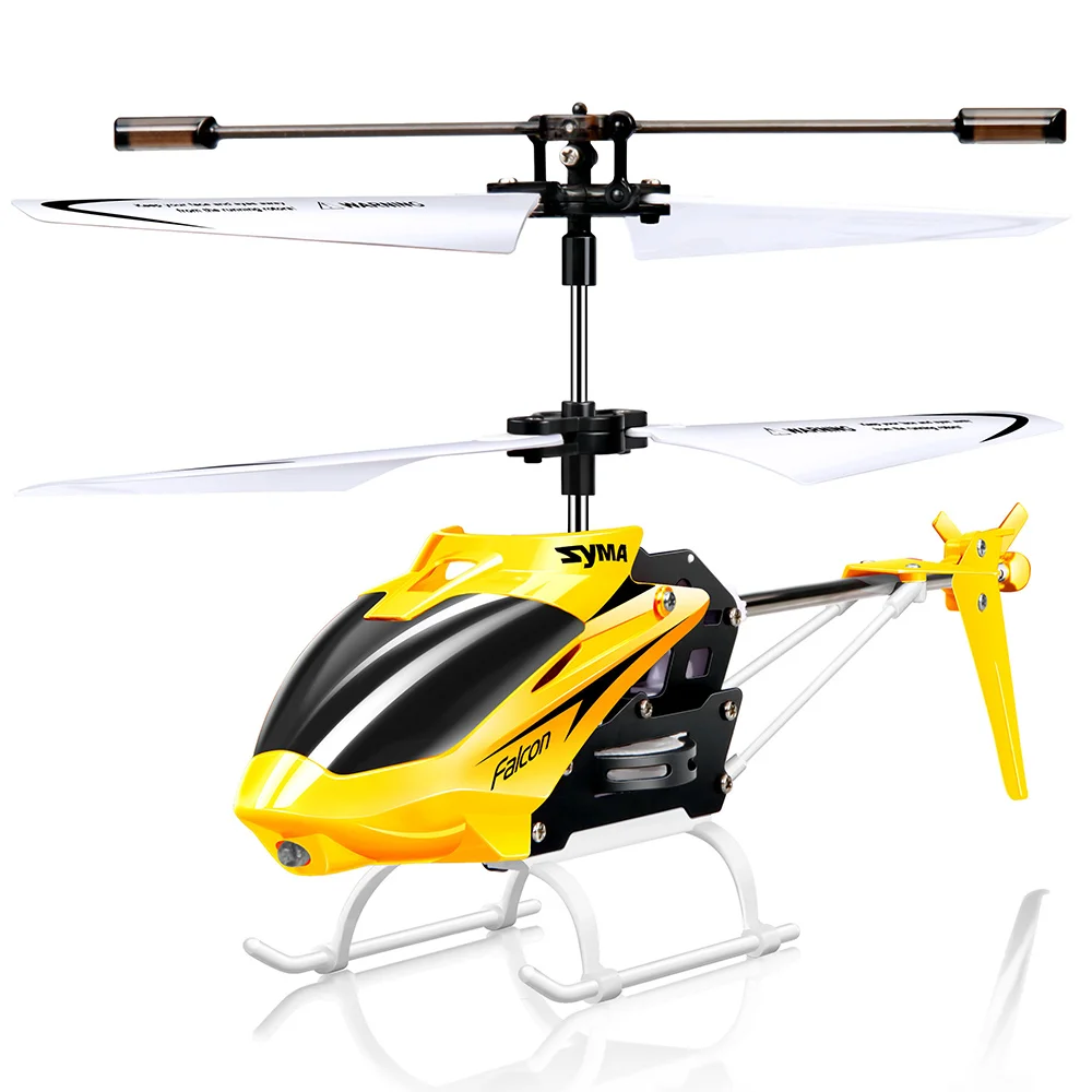 YELLOW Syma Вертолет с дистанционным управлением 2 канала RC самолет Крытая игрушка игрушки для детей - Цвет: YELLOW