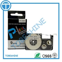 free shipping 10 pcslot comapatible label tapes 9mm black on white pt 9we xr 9we1 for label maker ez label