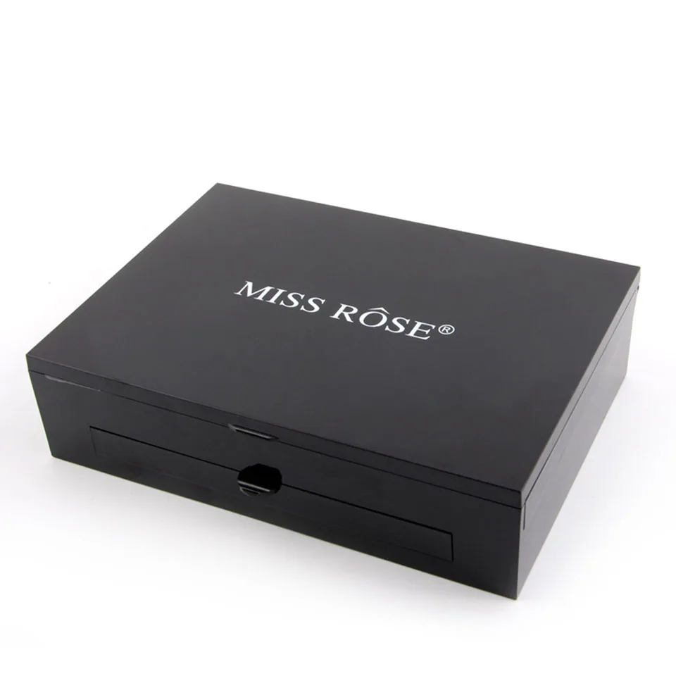 Miss Rose, набор для макияжа, много цветов, палитра теней для век, румяна, матовые пудры, блестящие тени для век для женщин, косметическая коробка, 180, цветной чехол