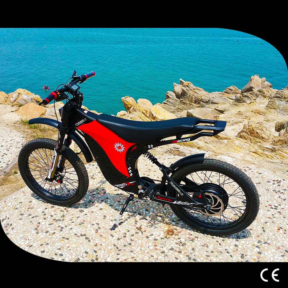 Электрический Мотоцикл Внедорожный горный велосипед углеродное волокно рама