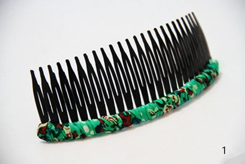 DIY Cloth Winding Headwear Fringe Hairpin 24 Tooth Hair Comb Insert Combs Claw Clips Jewelry Barrettes | Красота и здоровье