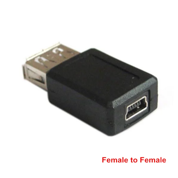 USB 2 0 A Type Male to Mini 5pin Female & Extension Adapter Black|Компьютерные кабели и разъемы| |