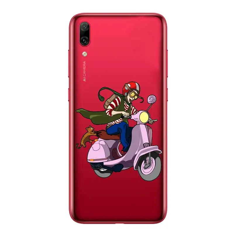 N379 Scooter Soft TPU Silicone Cover For Huawei Mate 8 9 10 20 30 Lite Pro Case |