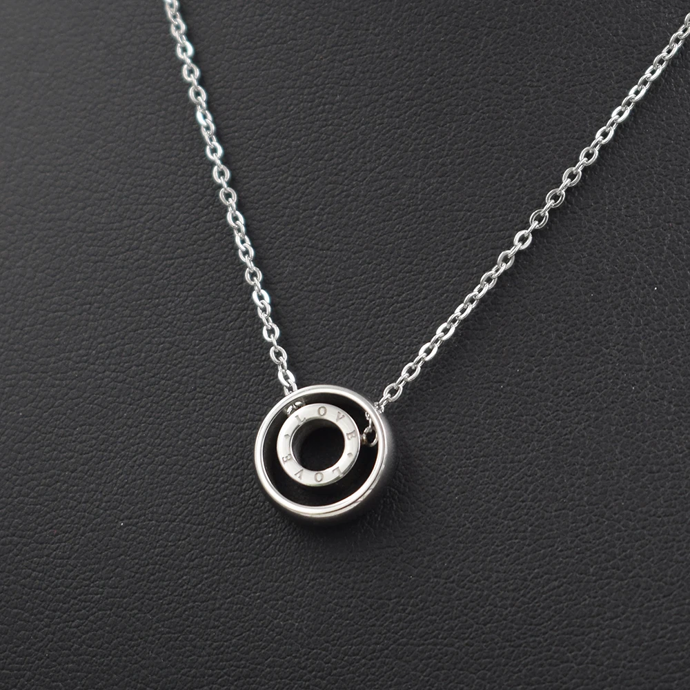 

Новое модное ожерелье с римскими буквами для женщин, Свадебное женское ожерелье из нержавеющей стали, оптовая продажа, крутые женские ювели...