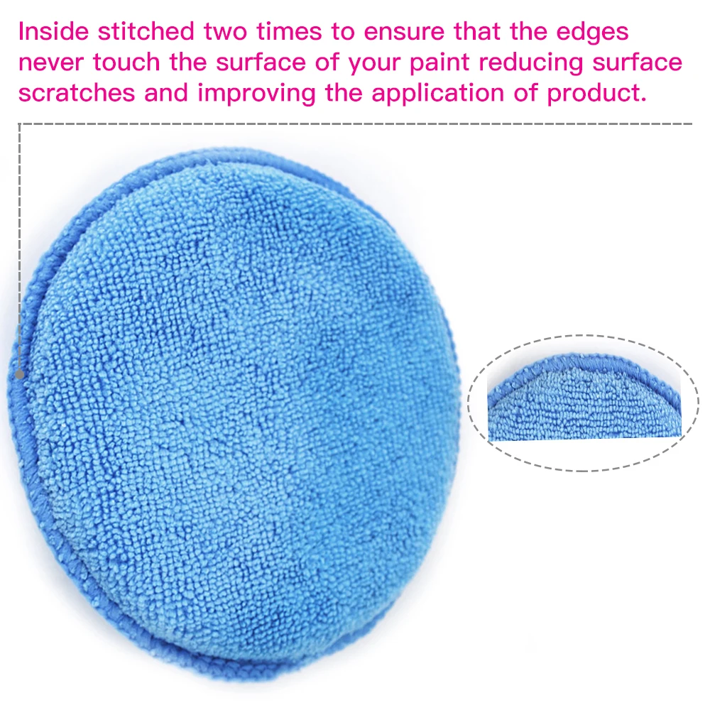

Easy Use Microfiber Car Wax Applicator Pad Polishing Sponge For Apply And Remove Wax Polishing Pad