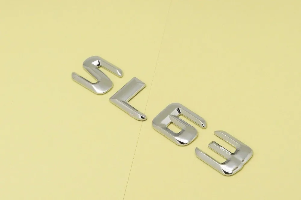 Chrome для Benz SL63 задний багажник буквы знак эмблема SL-CLASS R230 R231 | Автомобили и