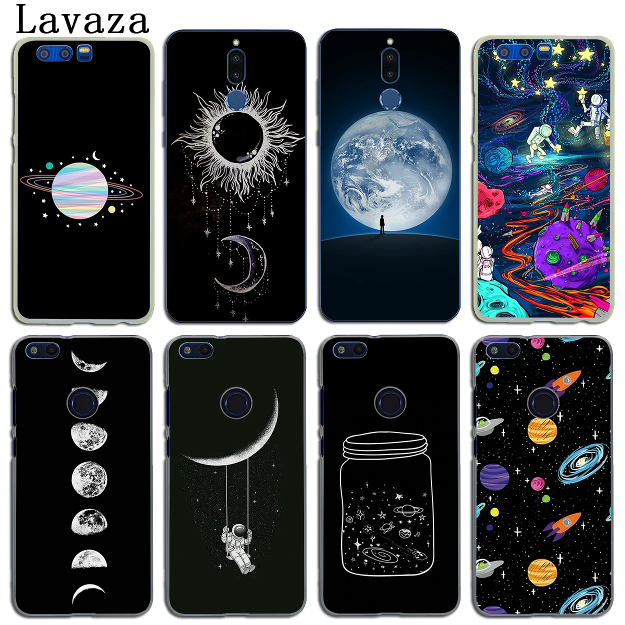 Space Love изображение солнца Луны и звезды рисунок чехол для Huawei Y9 Y6 Y7 Prime 2019 Nova 5i 4 3i 3